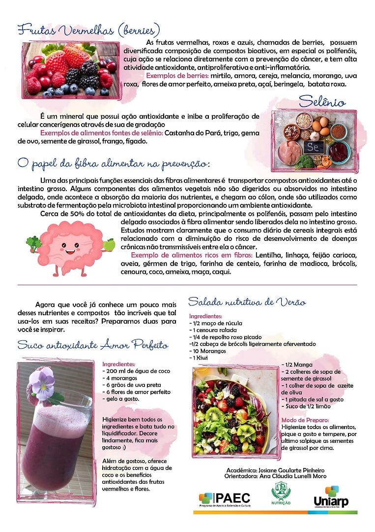 Palestra sobre relação do câncer com a nutrição integra ações do